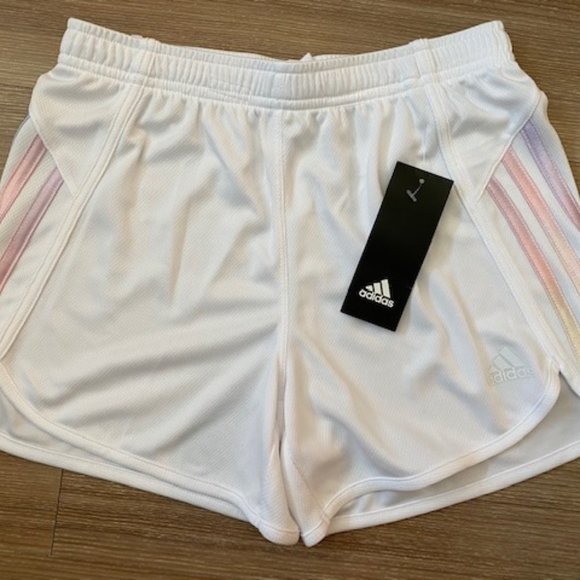 ADIDAS GIRLS BRAND NEW ATHLETIC SHORTS - Picture 1 of 3